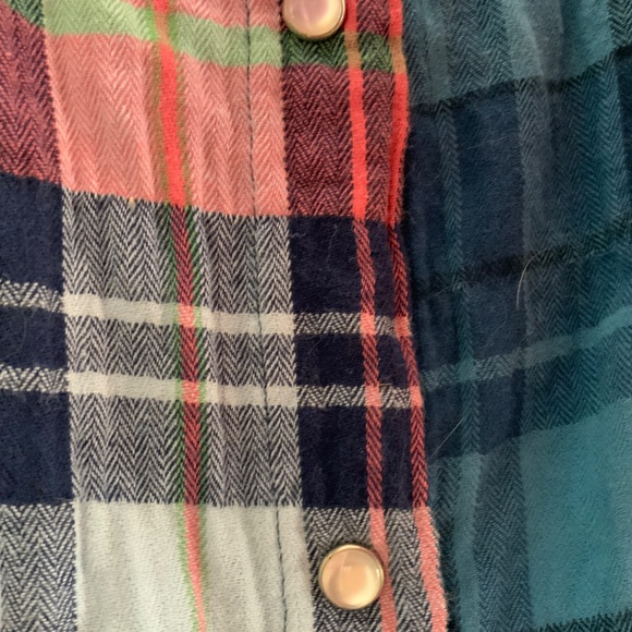 JOHNNY WAS WORKSHOP EMBROIDERED COTTON PLAID SHIRT XS - Picture 4 of 8